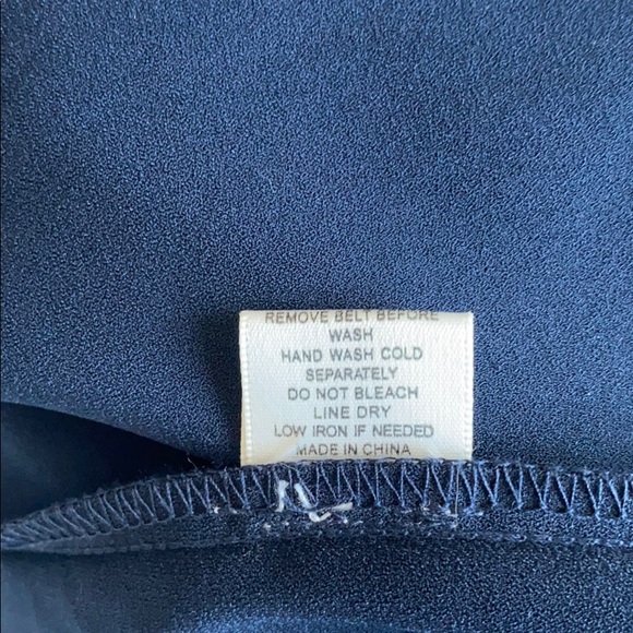 Skies Are Blue - Delaine Belted Blue Shirt Dress - Picture 10 of 11